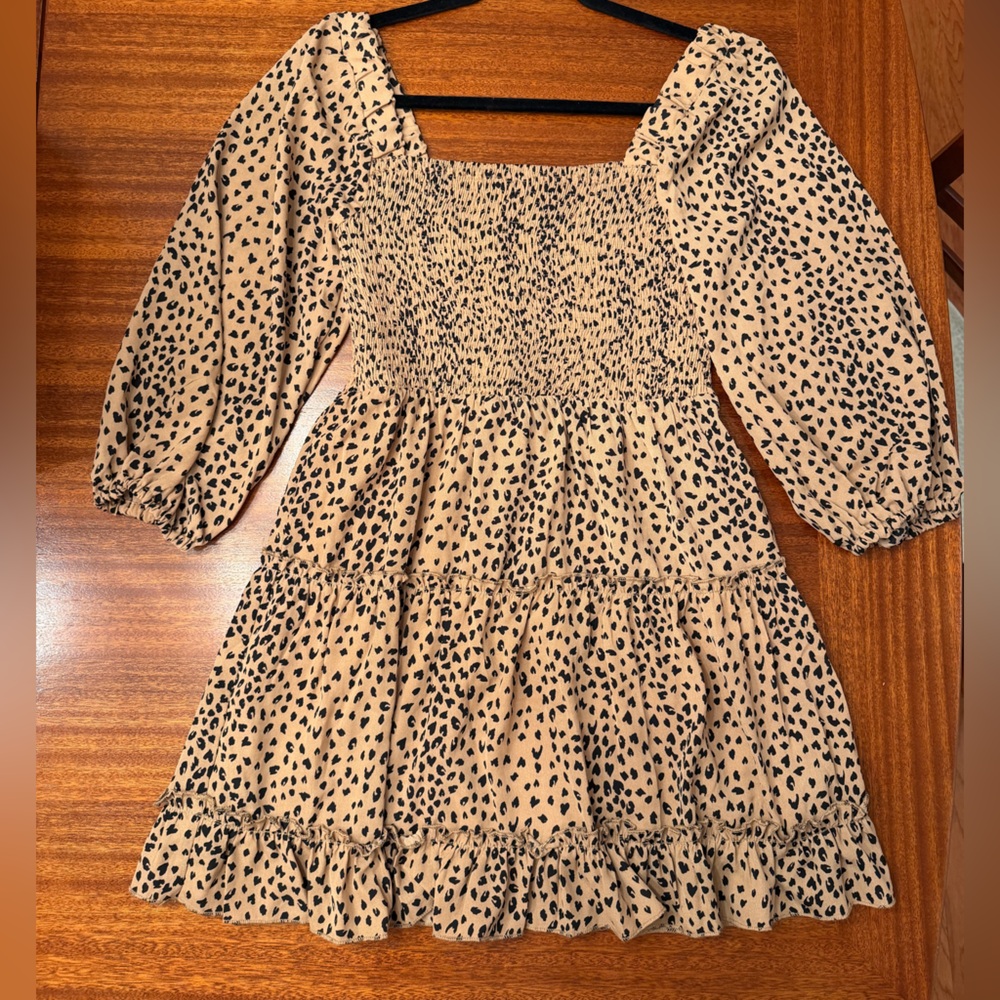 Pink Lily Leopard Dress